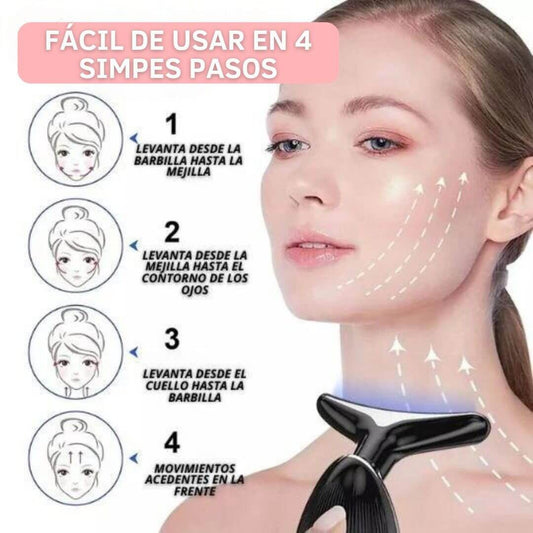 Dermalux™ – Masajeador Facial con Luz LED