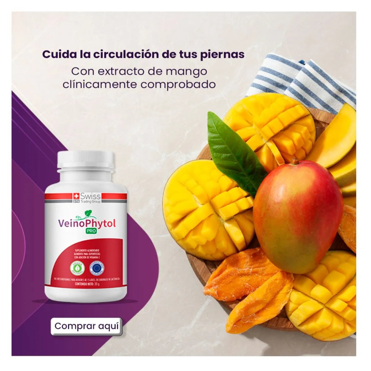 VeinoPhytol Pro – Dile adiós a las piernas cansadas y con várices
