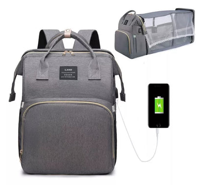 Babynest™ – Mochila 3 en 1 Pañalera Cuna y Mudador Portátil para Bebes