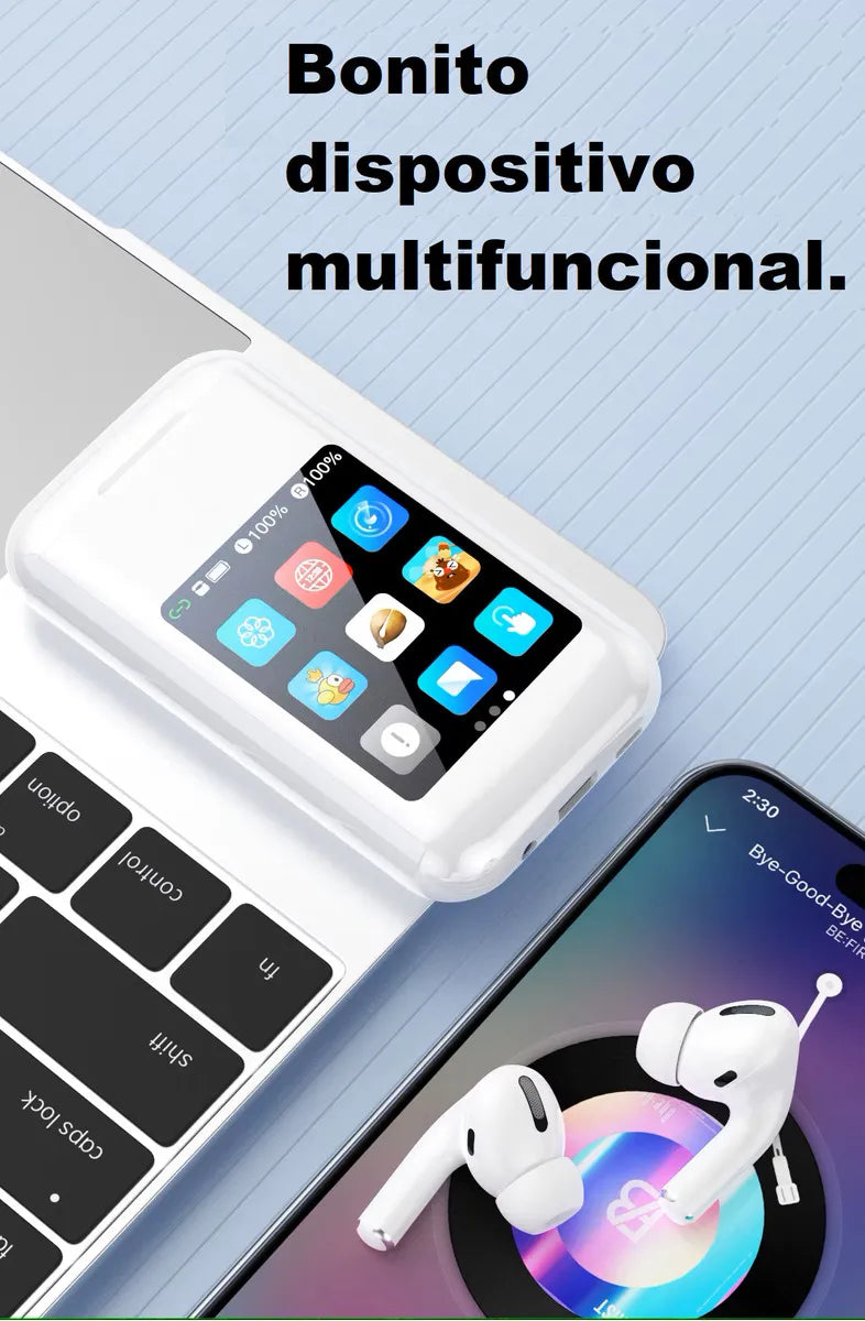 NexPod ™ – Audífonos con Pantalla Táctil Multimedia y Power Bank