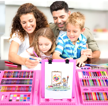 ArtPro ™ – Set de dibujo y arte con 208 piezas para colorear