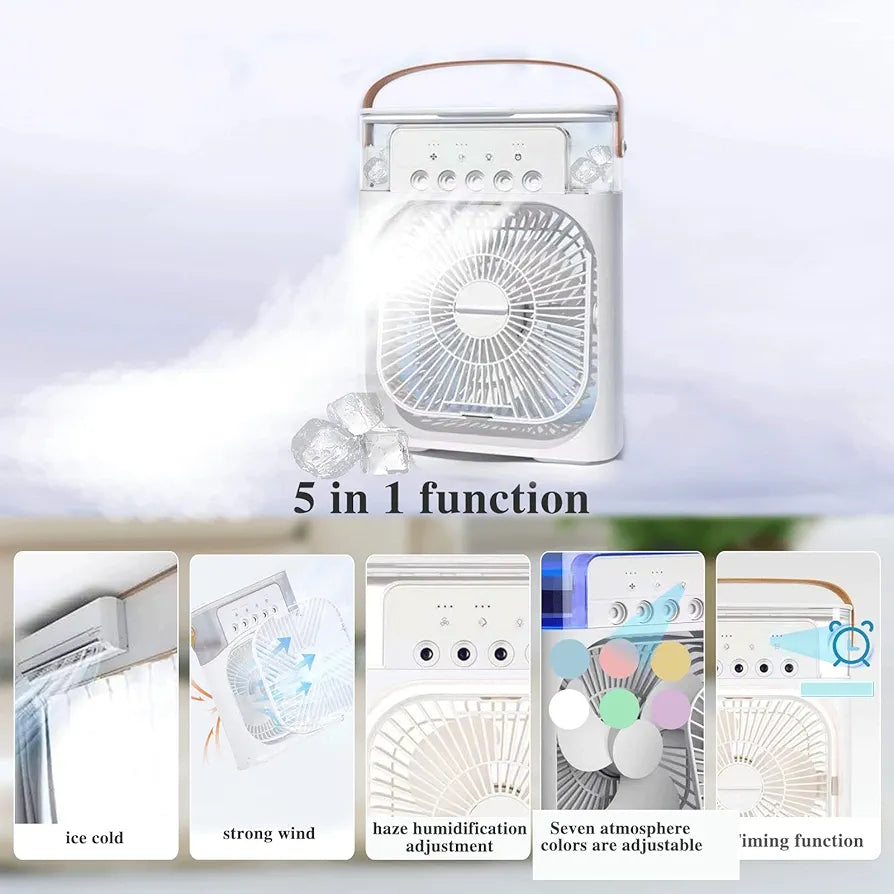 Hydrair ™ –  Mini Ventilador Humidificador 3 en 1