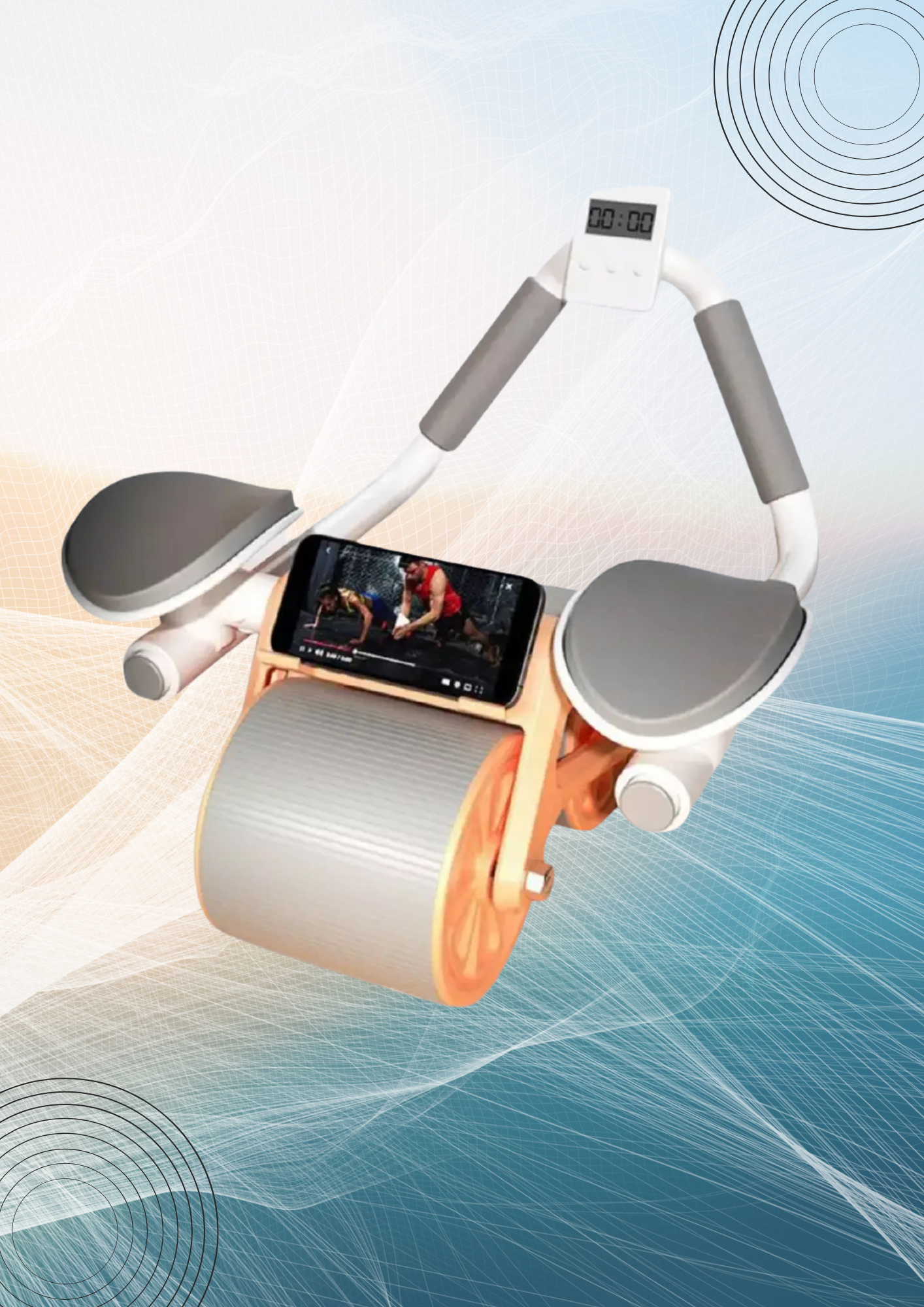 FitCore™ – Rueda Abdominal con Soporte