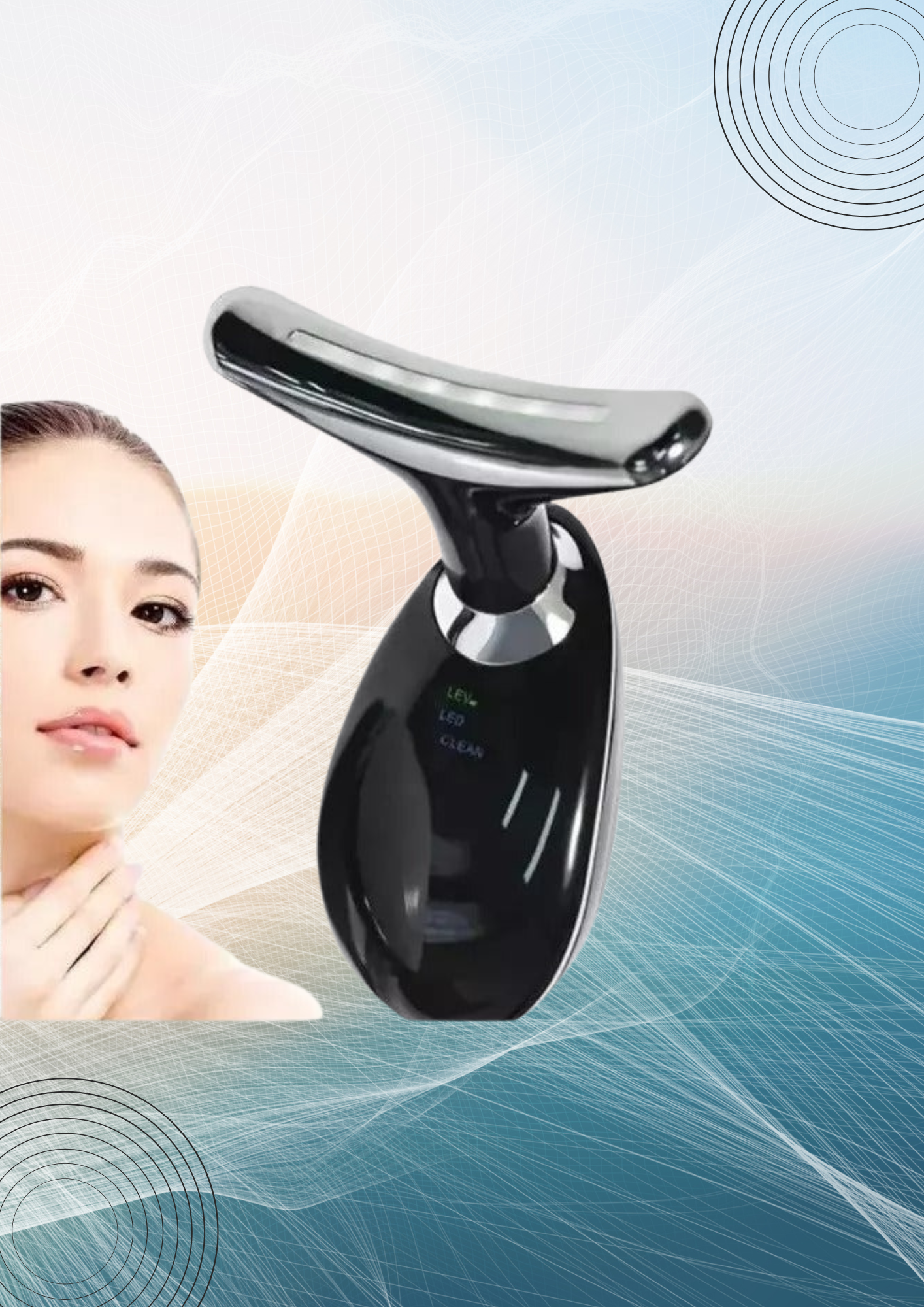 Dermalux™ – Masajeador Facial con Luz LED