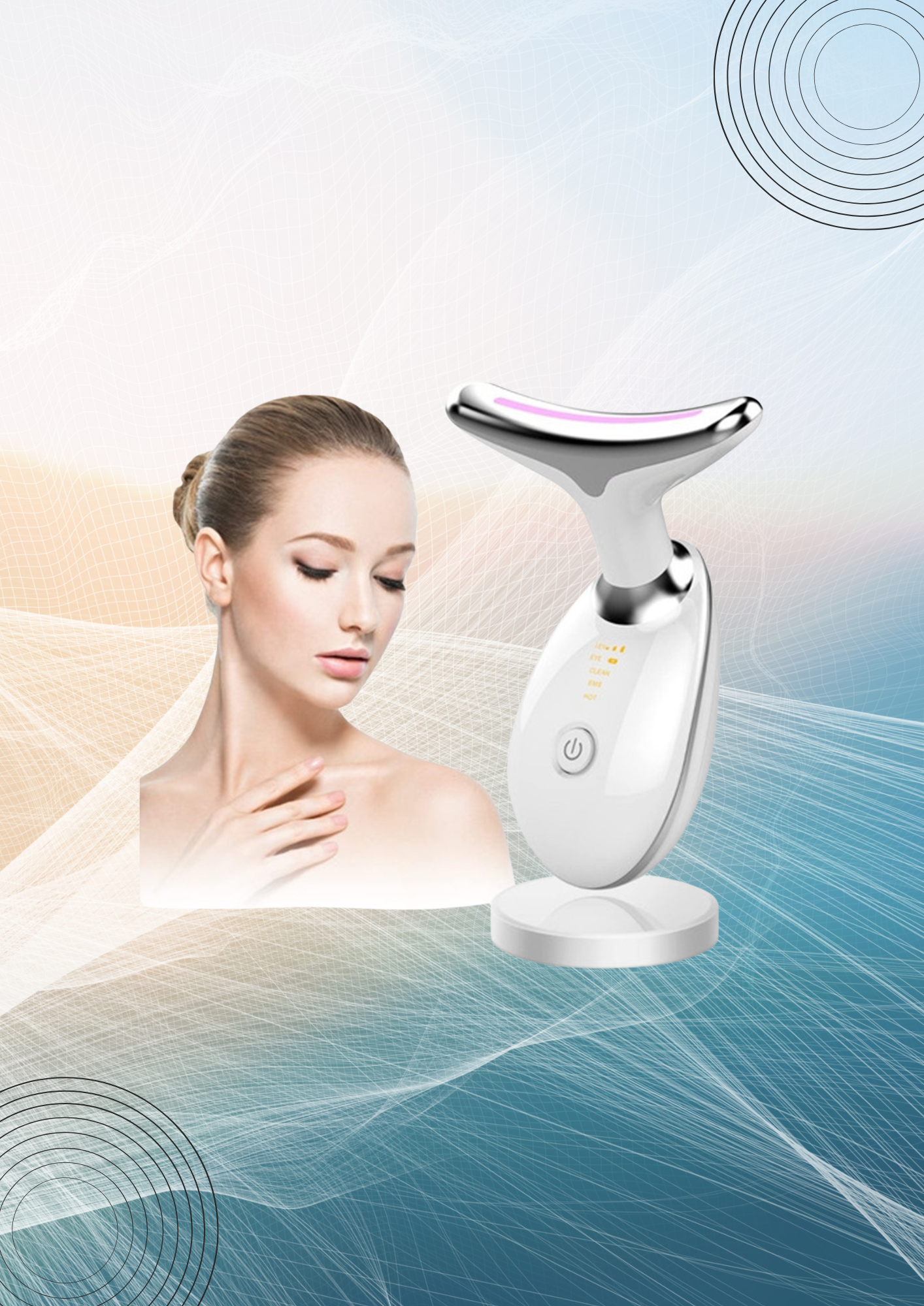 Dermalux™ – Masajeador Facial con Luz LED