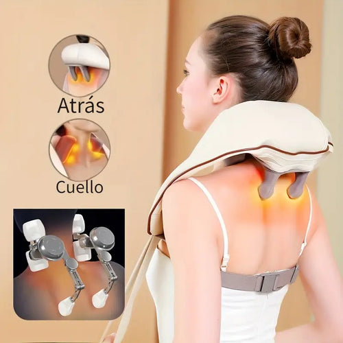 Relaxa™ – Masajeador Cervical Inalámbrico